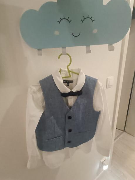 3 dielna spoločenská súprava  (košeľa, vesta a mo, c&a,122