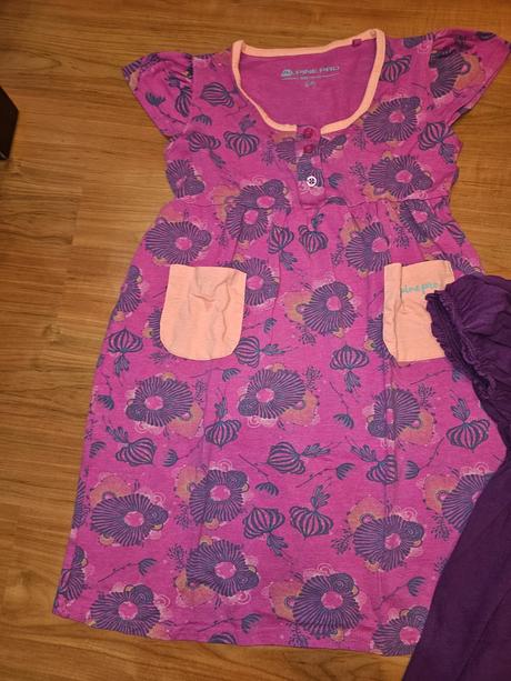 Šaty a 2 ks tričko veľ 140/146, alpine pro,140