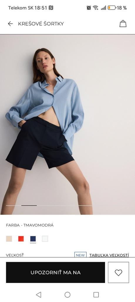 Reserved elegantné šortky, reserved,l