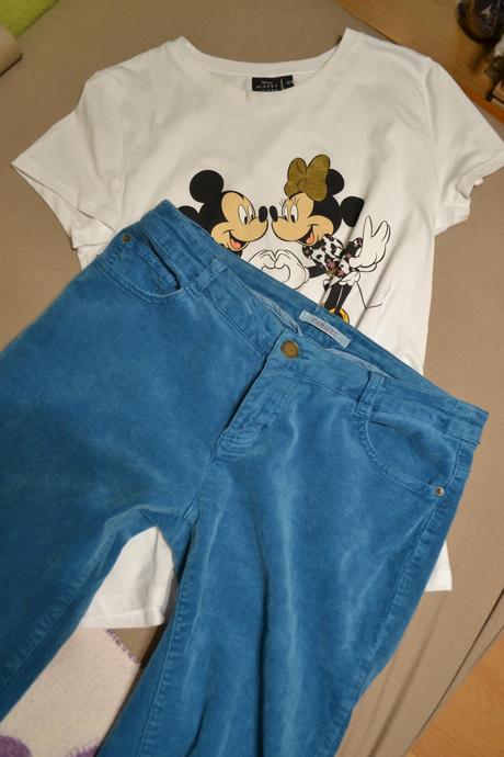 Elastické skinny menčestráky xs/m, camaieu,m