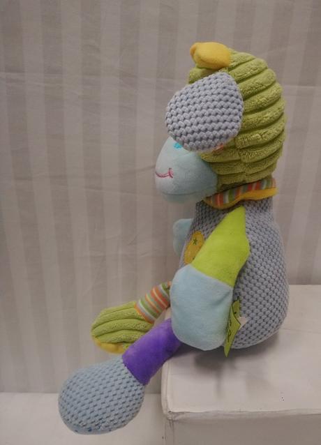 Farebný hrkajúci býček ark toys premier car, 37 cm, 