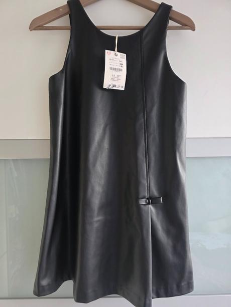 Detské koženkové saty zara, zara,164