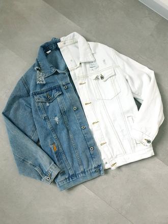 Štýlová rifľová bunda s, s