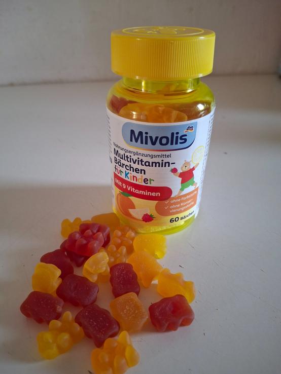 Mivolis Multivitamínové medvedíky pre deti, 60 ks