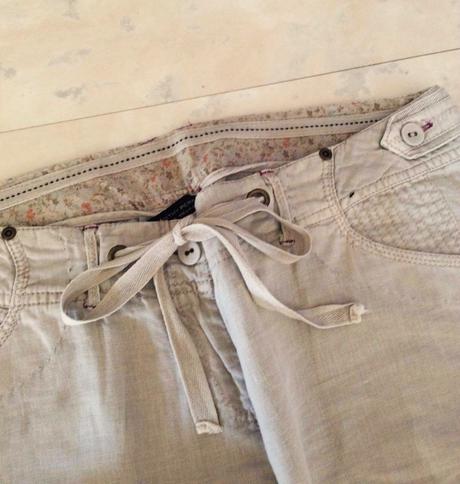 Ľanové tenké voľné nohavice, dorothy perkins,xl