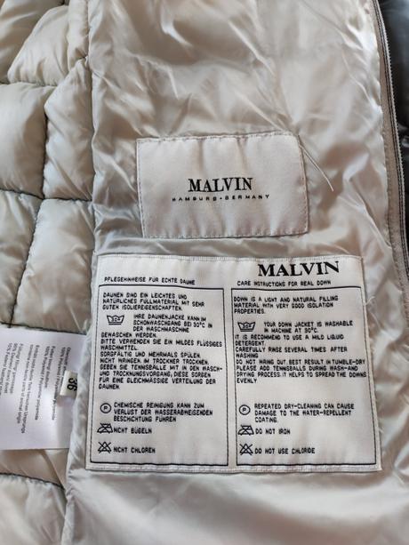 Prechodná perova bunda malvin, s