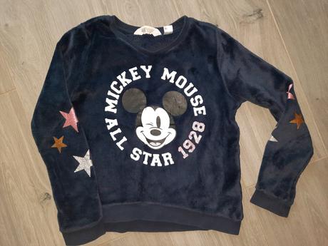 Mikina hunata mickey, h&m,134