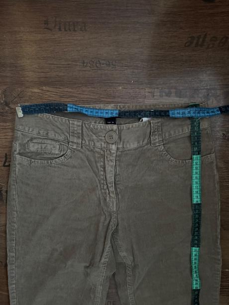 Menčestrové nohavice, h&m,36