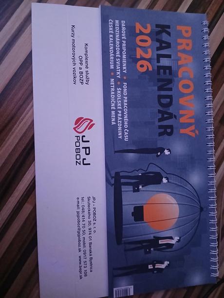 Predám stolový kalendár, 