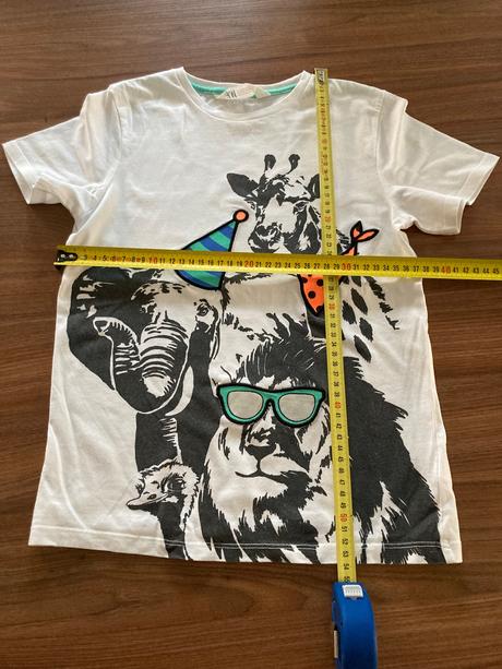 Tricko so zvieratkami top stav, h&m,134