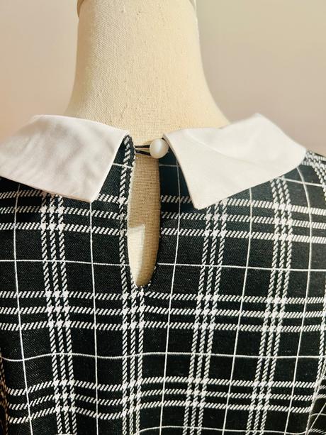 Čierno-biele kárované šaty, house, m, house,m