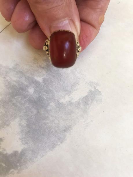 Masívny starý zlatý prsteň,