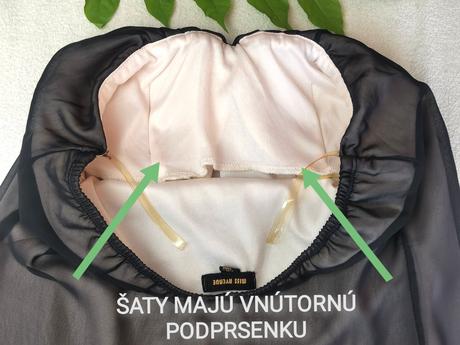Miss avenue - šaty s všitou podprsenkou, s