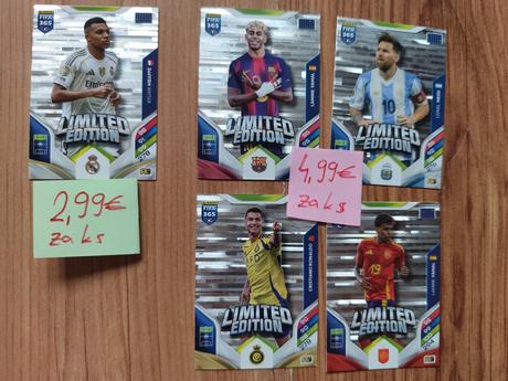 Futbalové kartičky adrenalyn fifa 365 2026 limitky, 