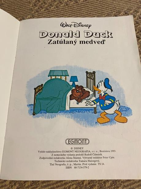 Zberateľská kniha walt disney donald duck, 