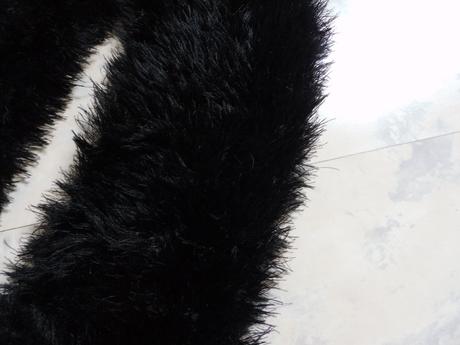 Luxusná kožušina prehoz na šaty, 