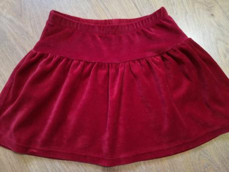 Velurova sukňa, h&m,110