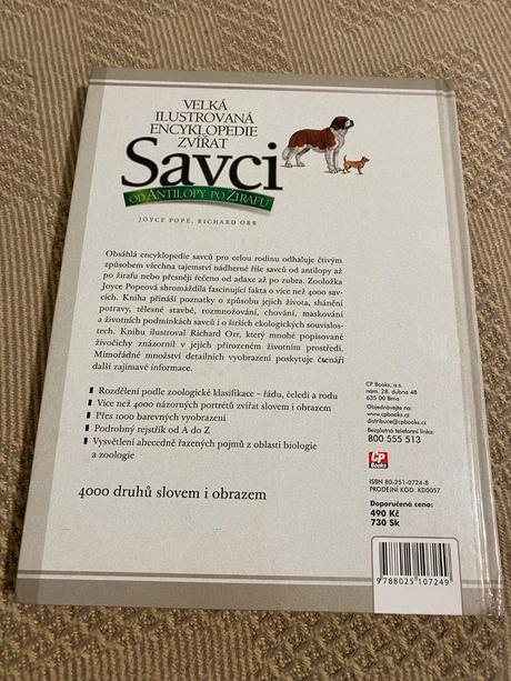Velká ilustrovaná encyklopedie zvířat savci od a,
