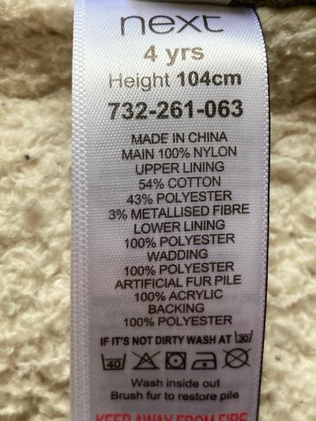 Zimná bunda značky next, next,104