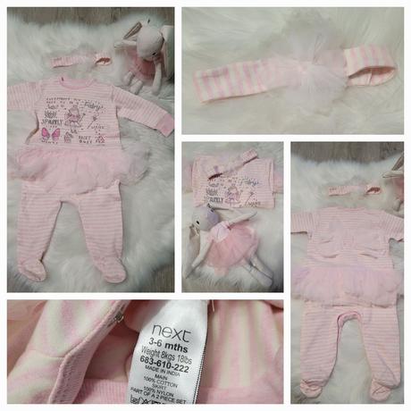 Overal next - tyl.sukňa,motýl.krídla,čelenka, next,68