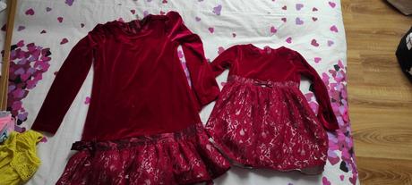 Vianočné šaty pre sestricky, 122