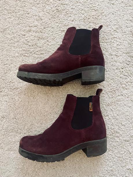 Členkové semišové čižmy, 37