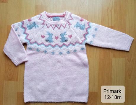 Teply predlzeny sveter primark 12-18m, primark,86