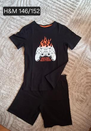 H&m 146/152 pyžamko krátke "ovládač", h&m,146