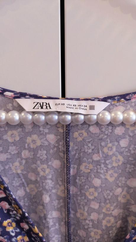 Fialové kvetinkové šaty zara, zara,xs