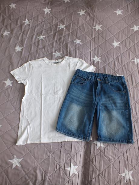 Chlapčenské rifľové kraťasy, f&f,146