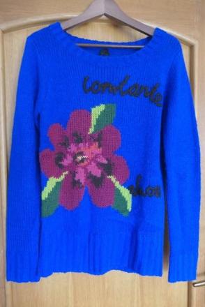 Desigual luxusny, kvalitny damsky sveter l/m, desigual,l