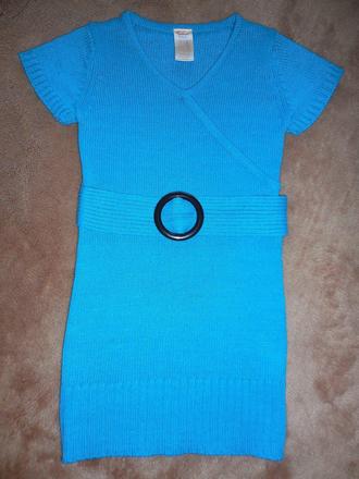 Úpletové šaty na štíhle dievčatko, 104