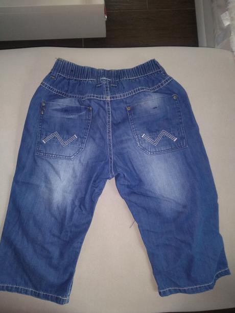 Chlapcenske kraťase 146/152, denim,146