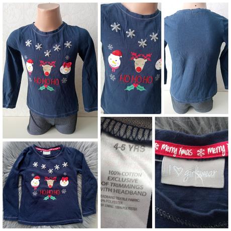 Dievčenské tričko vianoce s flitrami (4-5r.), 104