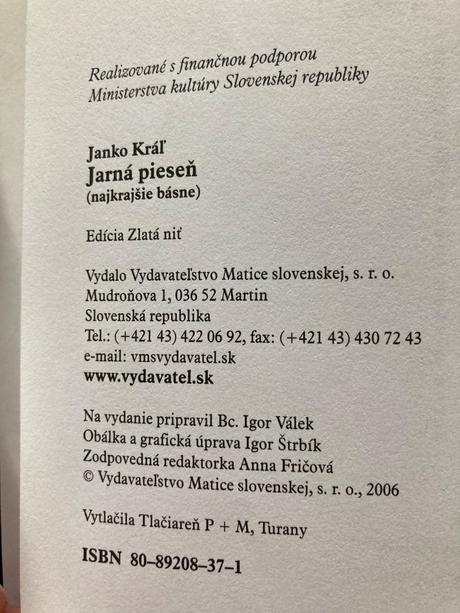 Janko kráľ jarná pieseň najkrajšie básne (2006), 