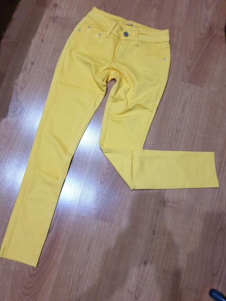 Peckove zlte nohavice velk. s, gina,s