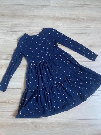 Bavlnene srdieckove saty zn. h&m, h&m,134