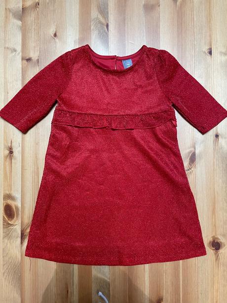 Trblietavé vianočné šaty little kids, 104