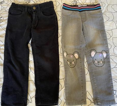 Menčestrové nohavice zn. h&m - l.o.g.g. v. 110, h&m,110