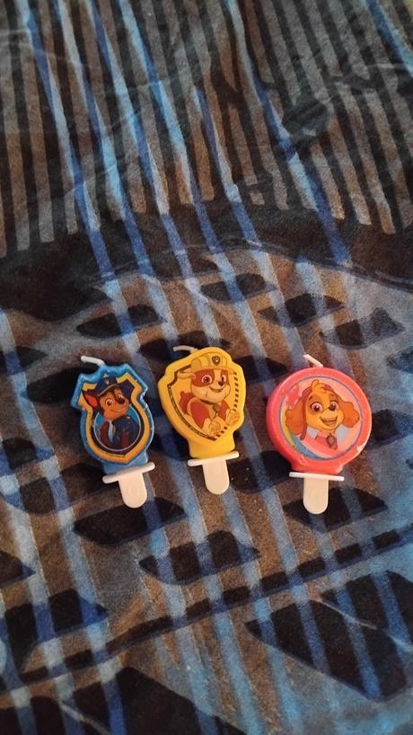 Sviečky paw patrol 3ks, 