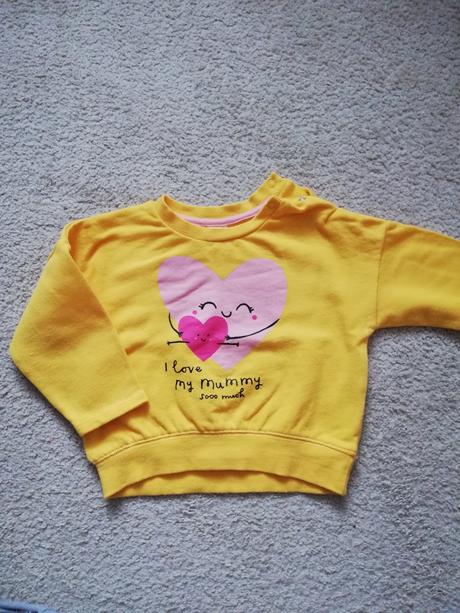 Žlta mikina, h&m,80