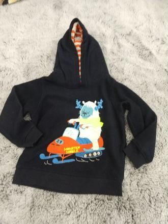 Monsterkova mikina 3-4 rokov, marks & spencer,104