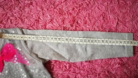 Tričko s flitrami a mašľou, h&m,92