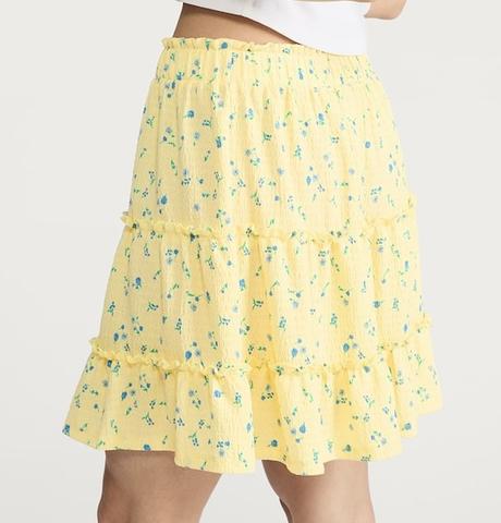 Kvietkovaná letná sukňa, f&f,34 / xs