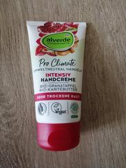alverde NATURKOSMETIK Krém na ruky Pro Climate Intensive s bio granátovým jablkom, 75 ml