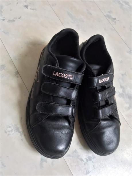 Kožené botasky č.40,5, lacoste,40