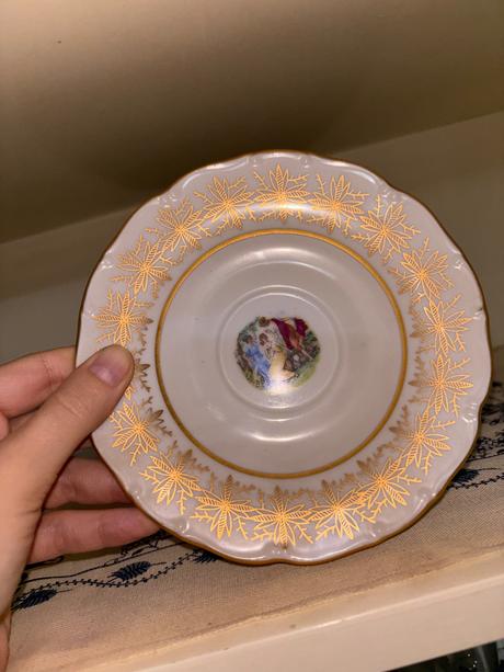 Starožitná porcelánová súprava tri grácie, 