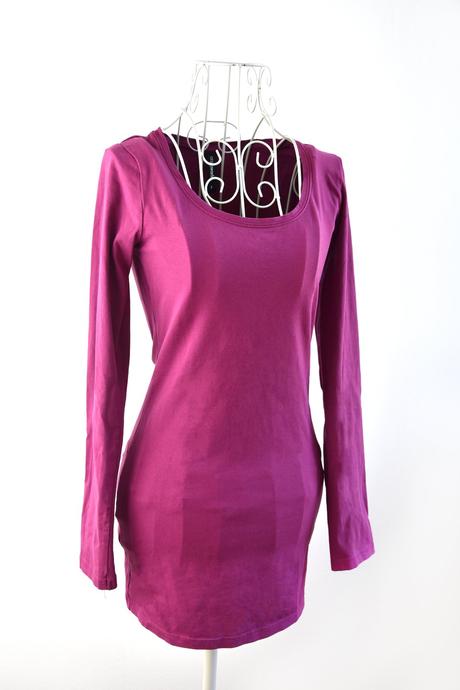 Cyklamenovy top s dlhym rukavom, colours of the world,s