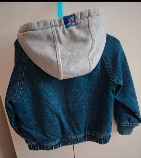 Zateplená riflová bunda, zara,104