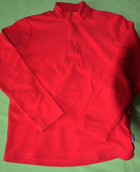 Flisová športová mikina quechua, decathlon,158